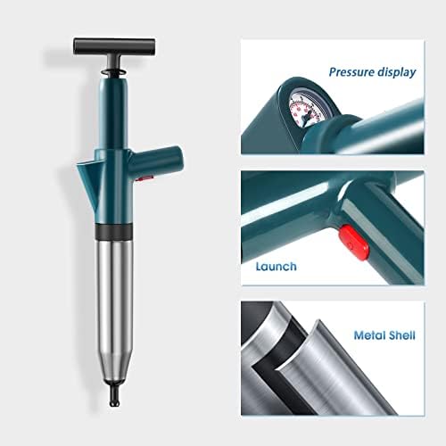 Best Choice Premium Stainless Steel High Pressure Air Toilet Plunger Kit