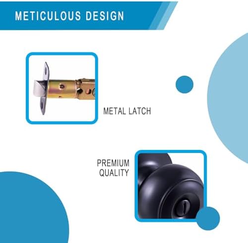 Black Modern Door Knob