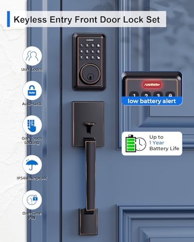 Secure Keyless Door Deadbolt Set