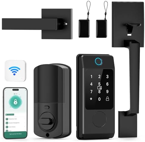 Secure Front Door Lock Set with Smart Features