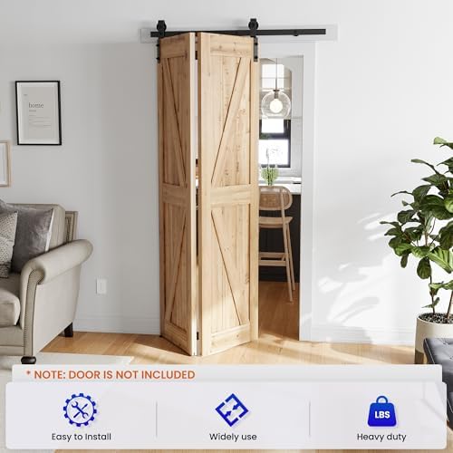 Reliable Bi-Folding Door Hardware Kit for Rust-Resistant Storage