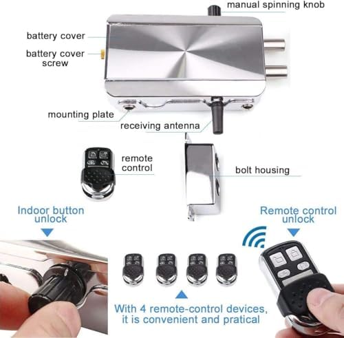 Remote Control Door Lock Crime-Preventing Smart Deadbolt