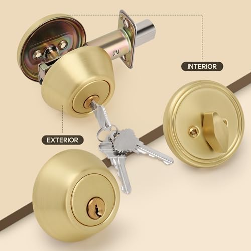 Round Design Door Deadbolt with Keys