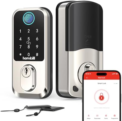 Smart Hornbill Door Lock 9-in-1 Keyless Entry