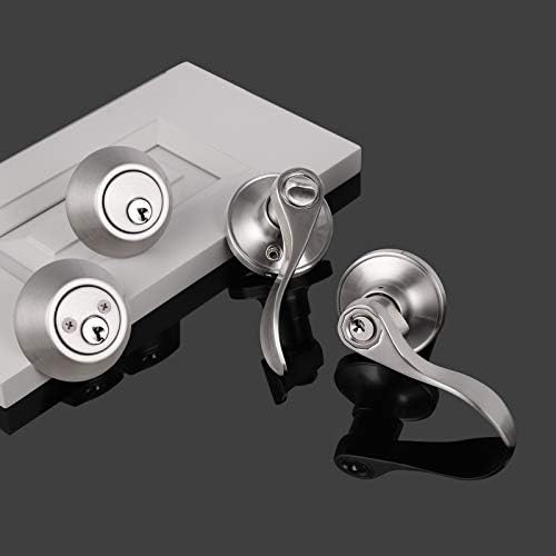 Probrico Wave Style Entry Door Handle Set