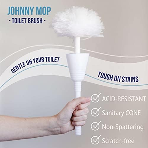 Don Aslett Johnny Mop Set of 5 Toilet brushes Compact sanitary safe