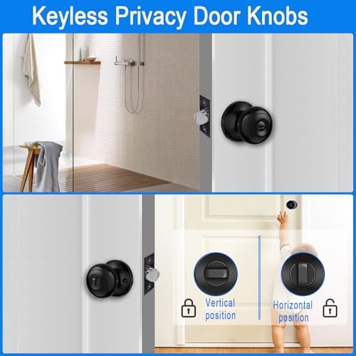 Black Modern Door Knob