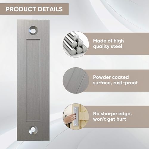 JUBEST 8 Stainless Steel Sliding Barn Door Flush Pull