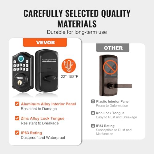 VEVOR Fingerprint Door Lock