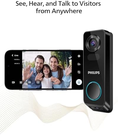 Philips Video Door Lock with Doorbell Fingerprint Entry Deadbolt