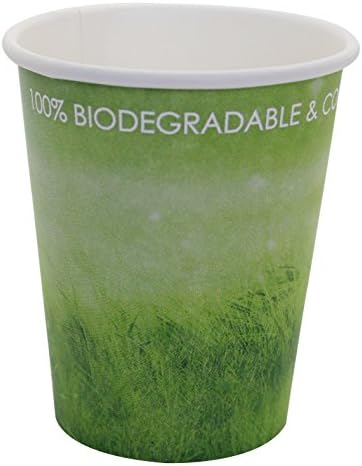 YesFresh 8oz Green Disposable Hot Beverage Paper Cups