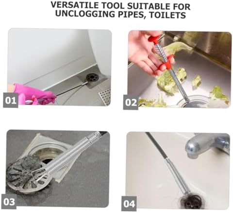 Stainless Steel Manual Toilet Pipe Unclogging Tool