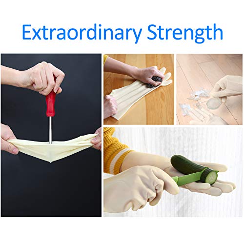 BOOMJOY Heavy Duty Nitrile Cleaning Gloves for Strong Hands