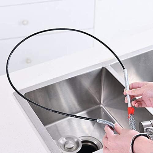 BAREPEPE Hair Catching Spring Drain Tool for Sinks Clogged Pipes
