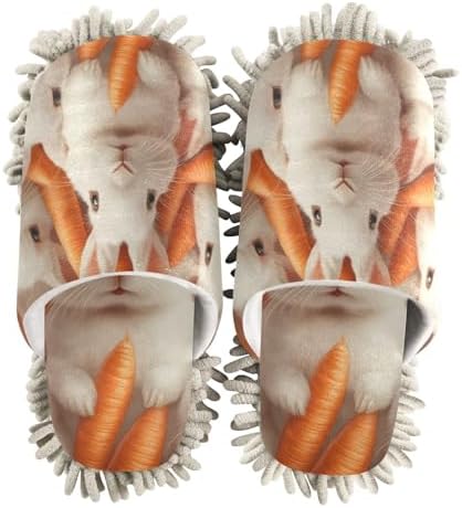 Microfiber Cleaning Slippers - Soft Washable Mop Shoes for MenWomen