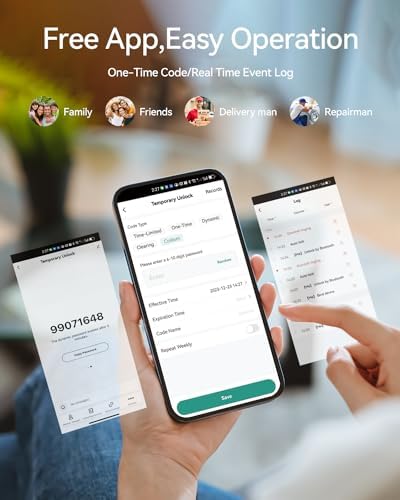 TMEZON Smart Door Lock with Fingerprint Keypad Entry
