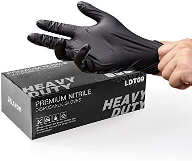 LANON 6-mil Nitrile Gloves Food-Safe Heavy-Duty
