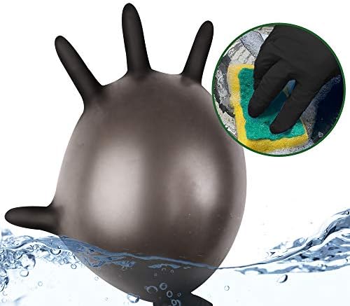 Keoely Nitrile Disposable Gloves Pack of 100 Medium - Black