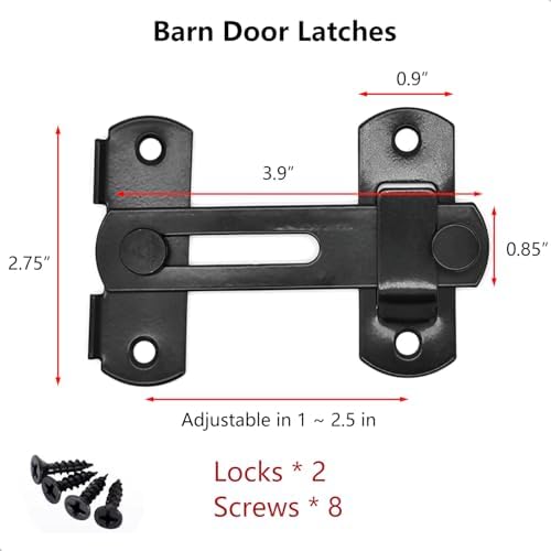 Privacy Flip Sliding Barn Door Lock