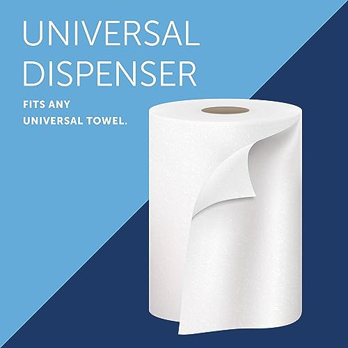 Sanitouch Hard Roll Paper Towel Dispenser Hands-Free Pull Dispensing SmokeBlack