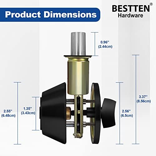 Durable Matte Black Single-Cylinder Deadbolt for Front Garage Doors