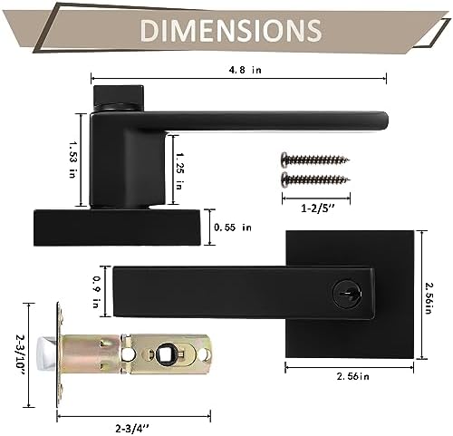 Secure Door Lock Set with 3 Keys