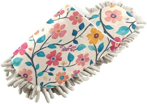 Cute Tree Flower Microfiber SlippersORAFUNgift for HomeMops for MenWomen