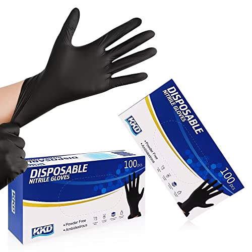 KKD Nitrile Gloves Latex-Free Powder-Free 100 Count Large Size