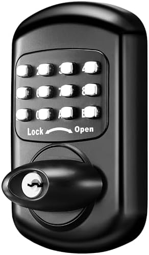 Bravex Keyless Deadbolt Keypad Lock Black