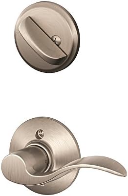 Schlag F59 619 LH Lever Door Interior Half Satin Nickel