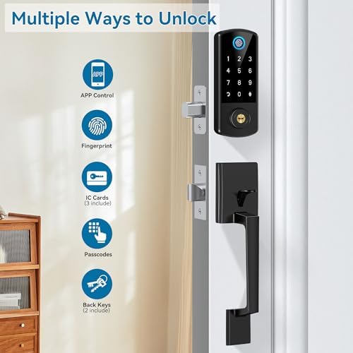 BEBASIA Keyless Entry Door Lock Deadbolt Set