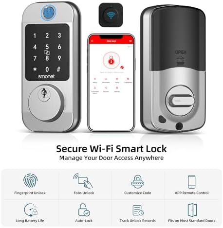 Smart WiFi Door Lock Deadbolt