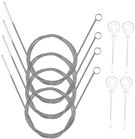 NULYLU Flexible Drain Cleaning Brush Set 4 Pack