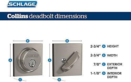 Schlage B60 N COL with Collins Trim and Click