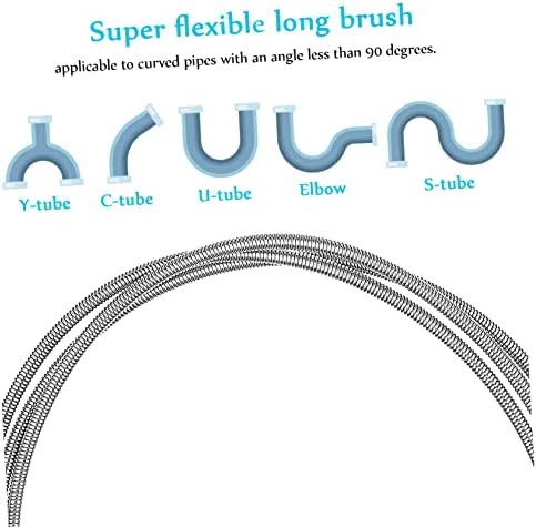 4Pack Sink Plunger Set with a Snake