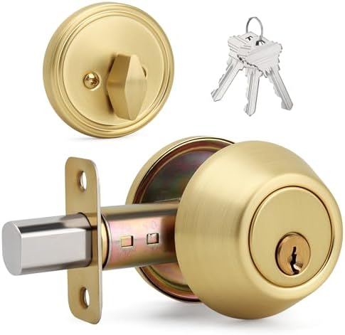 Round Design Door Deadbolt with Keys