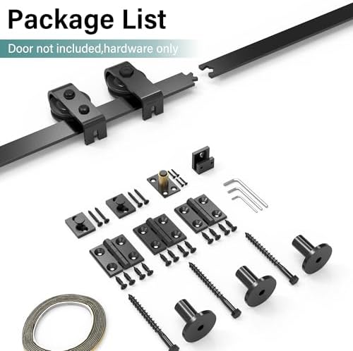 Bifold Barn Door Hardware Kit Smooth Quiet 180 Lbs Capacity