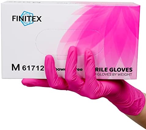 FINITEX Pink Latex-Free Disposable Gloves