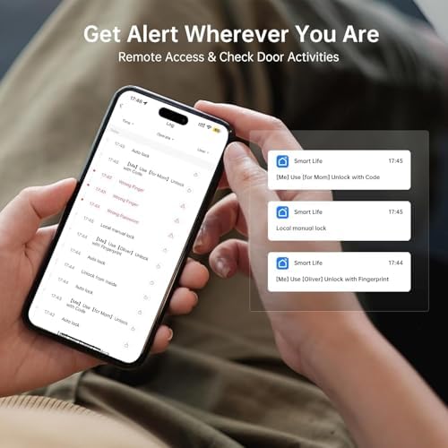 Smart Front Lock Set Fingerprint Smart Tech for Home Security
