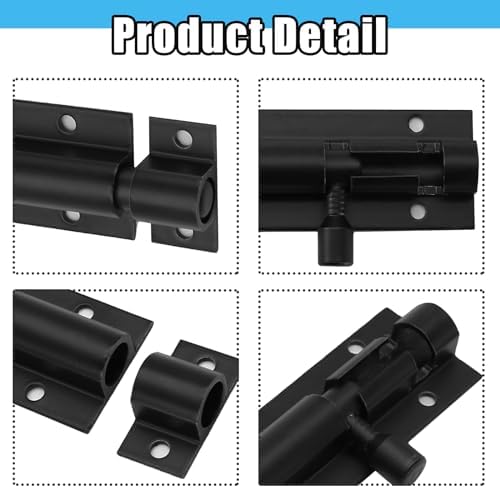Secure 5-inch Barrel Bolt Lock for Gates Doors