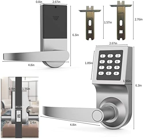Front Door Keyless Lock with Handle