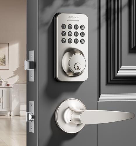 Ulecoce Keyless Entry Door Lock Set with Handle