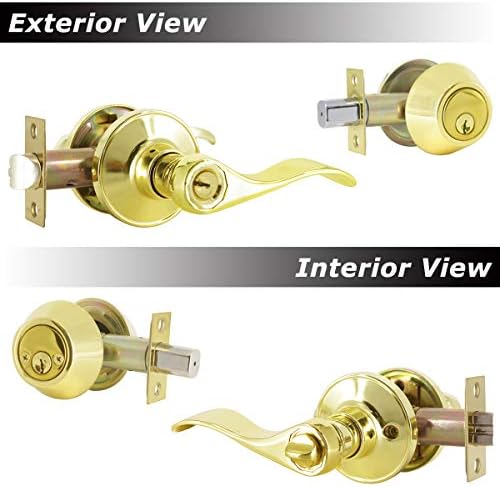 Double Cylinder Door Lock Set for Exterior Doors