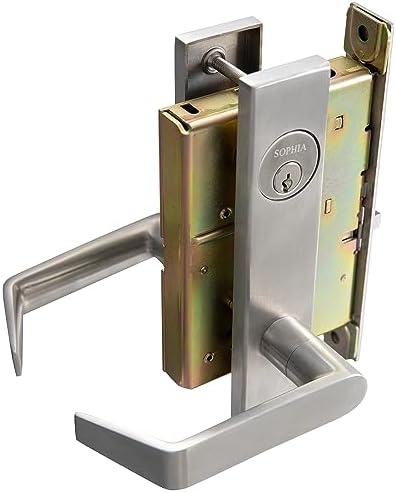 Sophia Heavy Duty mortise lock set with Satin Chrome finish