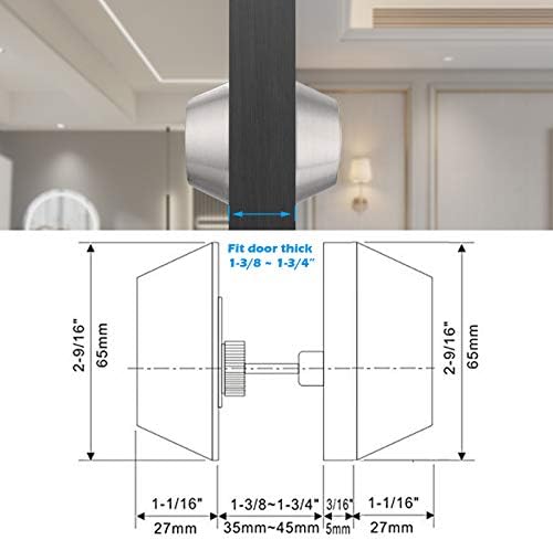 Gobrico Double Cylinder Door Lock Set