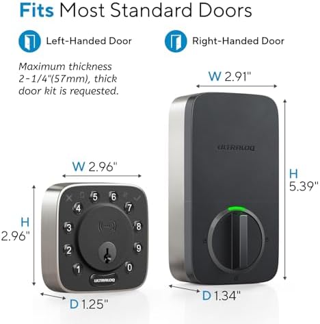 ULTRALOQ NFC Smart Lock Easy Door Entry Keep Your Home Secure