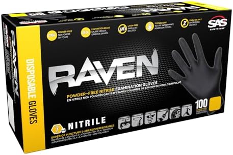 AmazonBasics Nitrile Powder-Free Disposable Gloves X-Large Case