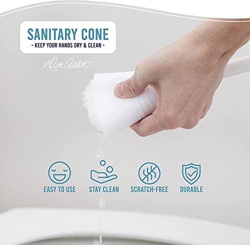 Don Aslett Johnny Mop Set of 5 Toilet brushes Compact sanitary safe