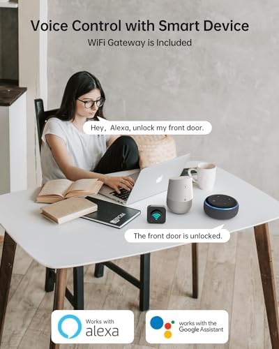 Smart Front Door Lock with Fingerprint Bluetooth Entry UYF