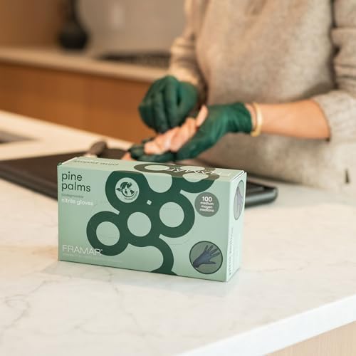 FRAMAR Green Gloves Nitrile Biodegradable Disposable